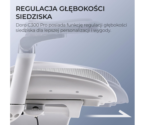 Sihoo DORO C300 PRO Mesh biały - 1542253 - zdjęcie 12